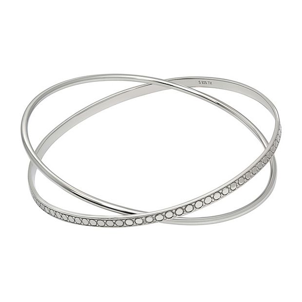 Kohl's sterling deals silver bangle bracelets