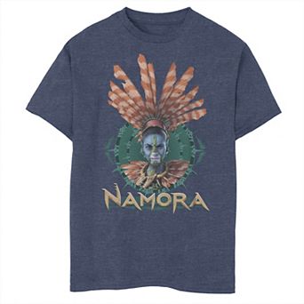 Boys 6-20 Marvel Wakanda Forever Namora Fin Crown Graphic Tee