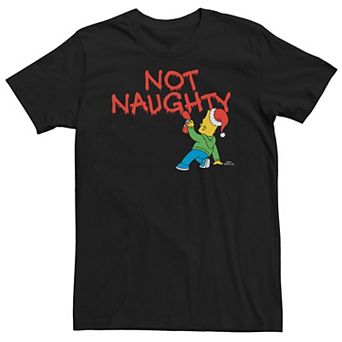 Men's The Simpsons Happy Holidays From Bart Tee