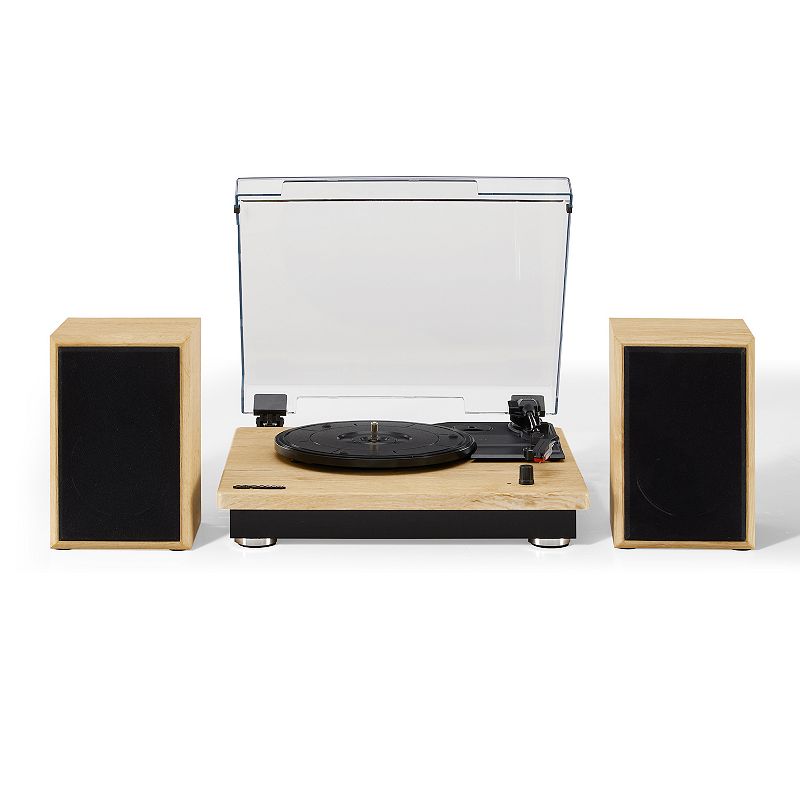 Crosley Brio Turntable Shelf System, Natural