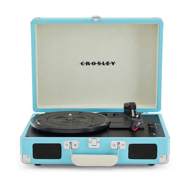 Crosley Cruiser Plus Turntable Record Player, Turquoise/Blue