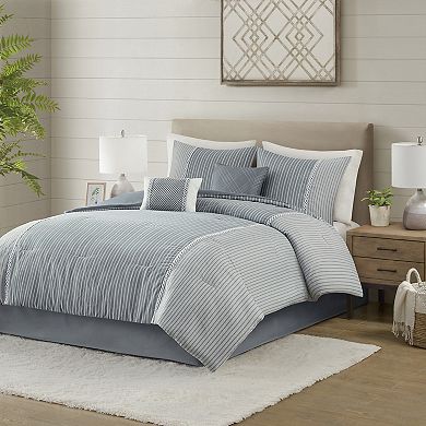 Madison Park Bristol 6-Piece Comforter Set With Shams and Decorative Pillows