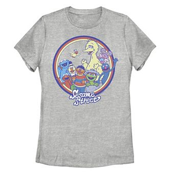 Juniors' Sesame Street Characters Graphic Tee