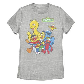 Juniors' Sesame Street Elmo And Friends Graphic Tee