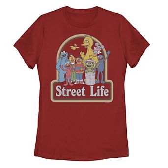 Juniors' Sesame Street Character Graphic Tee