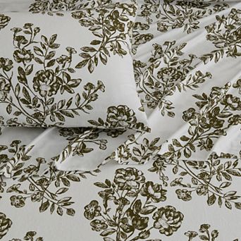 Madelinen Turkish Cotton Printed Flannel Luxurious Sheet Set