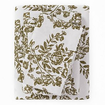 Madelinen Turkish Cotton Printed Flannel Luxurious Sheet Set