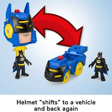 Fisher-Price Imaginext DC Super Friends Head Shifters Batman & Batmobile Set