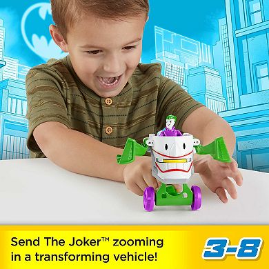 Fisher-Price Imaginext DC Super Friends Head Shifters The Joker Vehicle Set