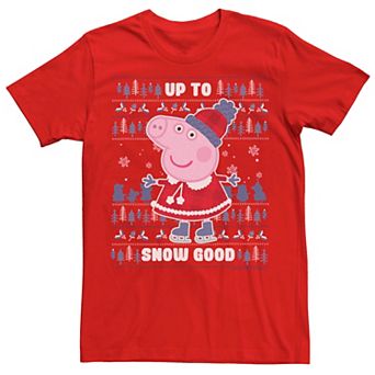 Men's Peppa Pig Tv Up To Snow Good Tee