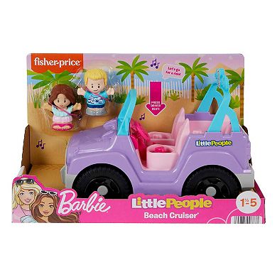 Fisher-Price Little People Barbie Beach Cruiser Car & Figure Set