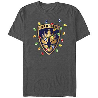 Men's Guardians Of The Galaxy Holidays Special Holidays Color Lights Badge Graphic Tee