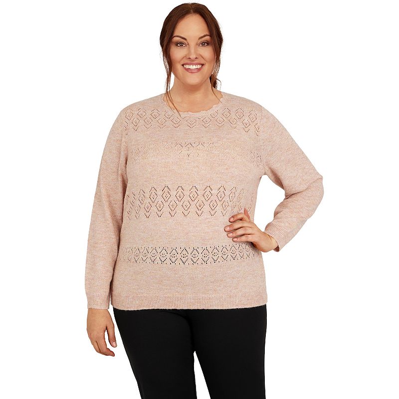 Plus Size Alfred Dunner Classics Cashmelon Sweater, Womens, Size: 3XL, Med