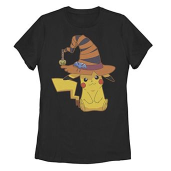 Juniors' Pokémon Pikachu Witch Hat Halloween Tee