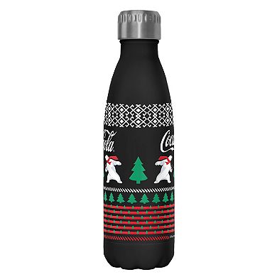 Coca-Cola Beary Christmas Sweater Design 17-oz. Stainless Steel Water Bottle