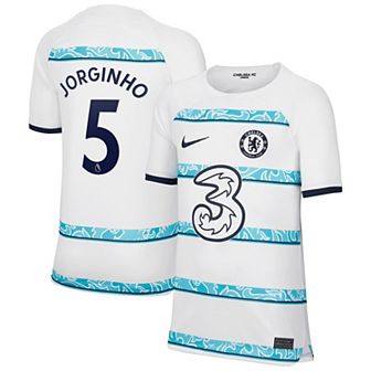 Youth Nike Jorginho White Chelsea 2022/23 Away Breathe Stadium Replica Player Jersey
