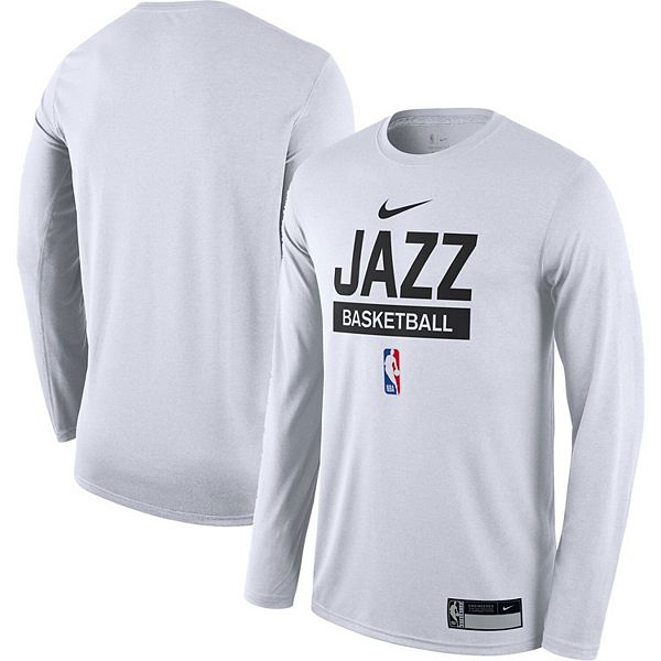Nike Men's Navy Utah Jazz 2021, 22 On-Court Practice Legend Performance Long Sleeve T-Shirt