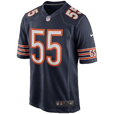 Men's Nike Lance Briggs Navy Chicago Bears Game Retired Player Jersey