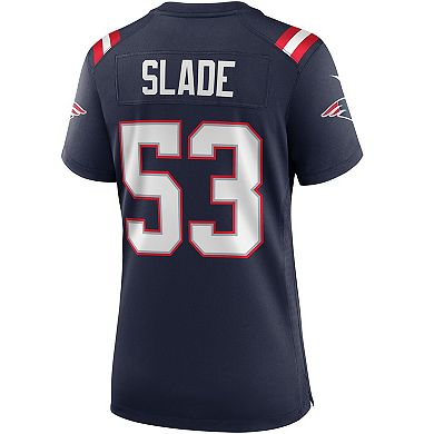 Women's Nike Chris Slade Navy New England Patriots Game Retired Player Jersey