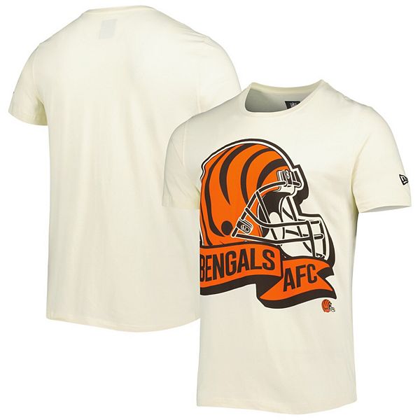 Men's New Era Cream Cincinnati Bengals Sideline Chrome T-Shirt