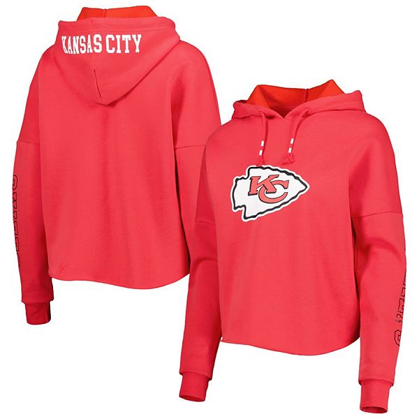 Kansas City Chiefs New Era Big & Tall Current Colorblock Pullover Hoodie -  Red