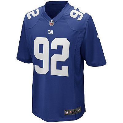 Men s Nike Michael Strahan Royal New York Giants Game Retired Player Jersey