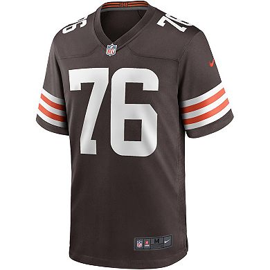 Men's Nike Lou Groza Brown Cleveland Browns Game Retired Player Jersey
