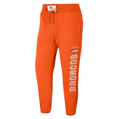 Women's WEAR by Erin Andrews Orange Denver Broncos French Terry Jogger Pants