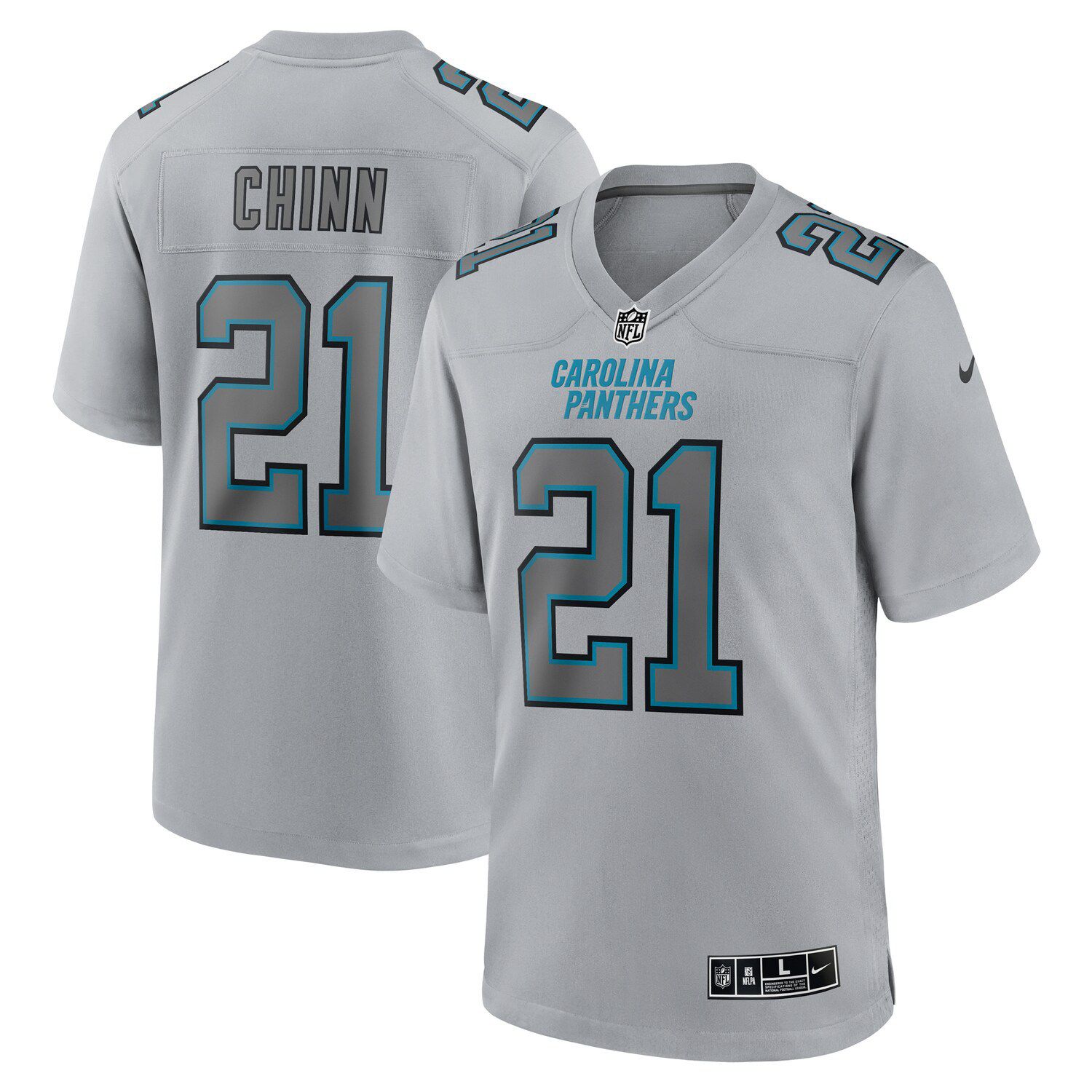 Youth Nike Christian McCaffrey Gray Carolina Panthers Atmosphere Game Jersey