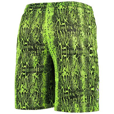 Men's New Era Neon Green Green Bay Packers Summer Pop Shorts