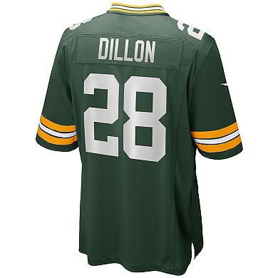 Men's Nike AJ Dillon Green Green Bay Packers Game Player Jersey