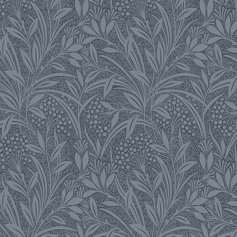 Laura Ashley Barley Floral Wallpaper, Blue