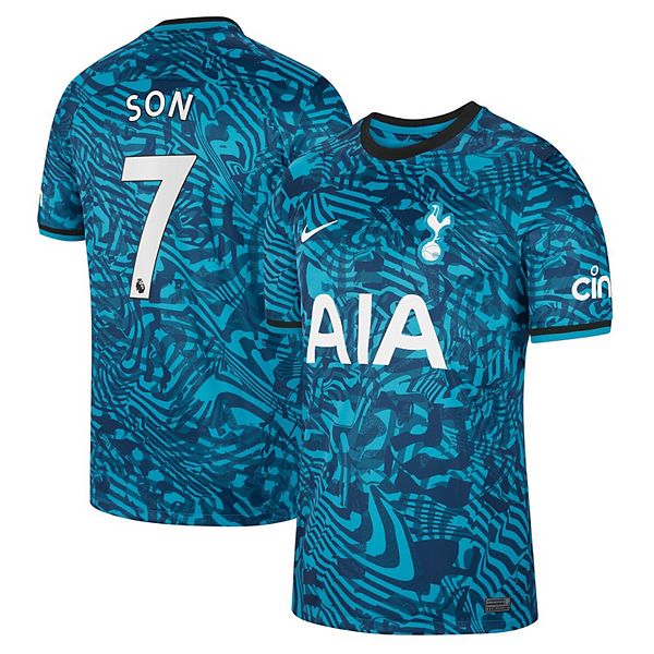 Men's Nike Son Heung-min Blue Tottenham Hotspur 2022/23 Third Replica  Player Jersey