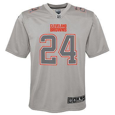 Youth Nike Nick Chubb Gray Cleveland Browns Atmosphere Game Jersey