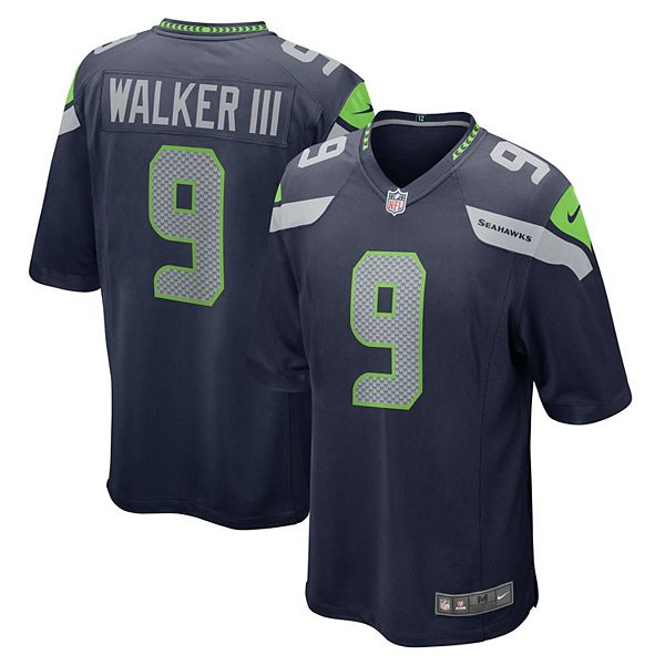 Men's Nike Kenneth Walker III College Navy Seattle Seahawks 2022 NFL Draft  Pick Player Game Jersey