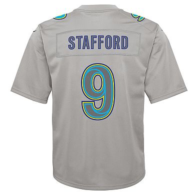 Youth Nike Matthew Stafford Gray Los Angeles Rams Atmosphere Game Jersey