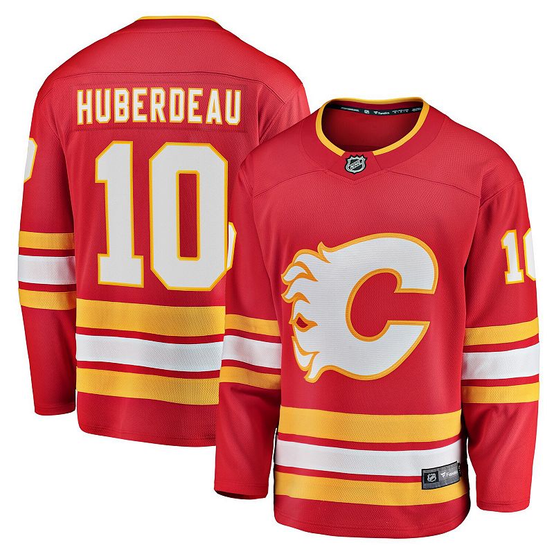 Men's Fanatics Jonathan Huberdeau Red Calgary Flames Home Breakaway Player Jersey,
