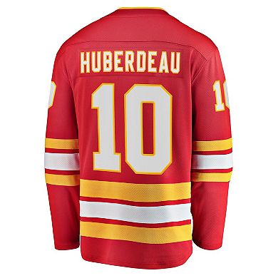 Men's Fanatics Branded Jonathan Huberdeau Red Calgary Flames Home Breakaway Player Jersey