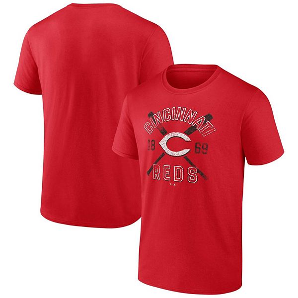 Men's Fanatics Branded Red Cincinnati Reds Second Wind T-Shirt