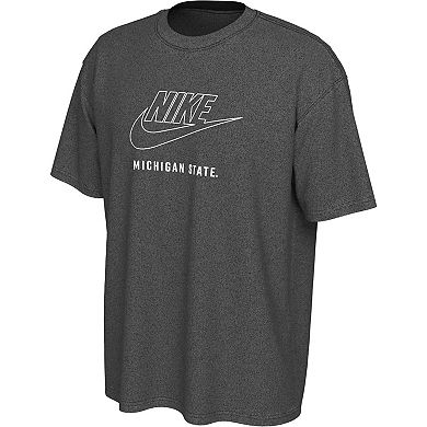Men's Nike Charcoal Michigan State Spartans Washed Max90 T-Shirt