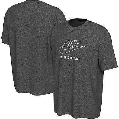 Men's Nike Charcoal Michigan State Spartans Washed Max90 T-Shirt