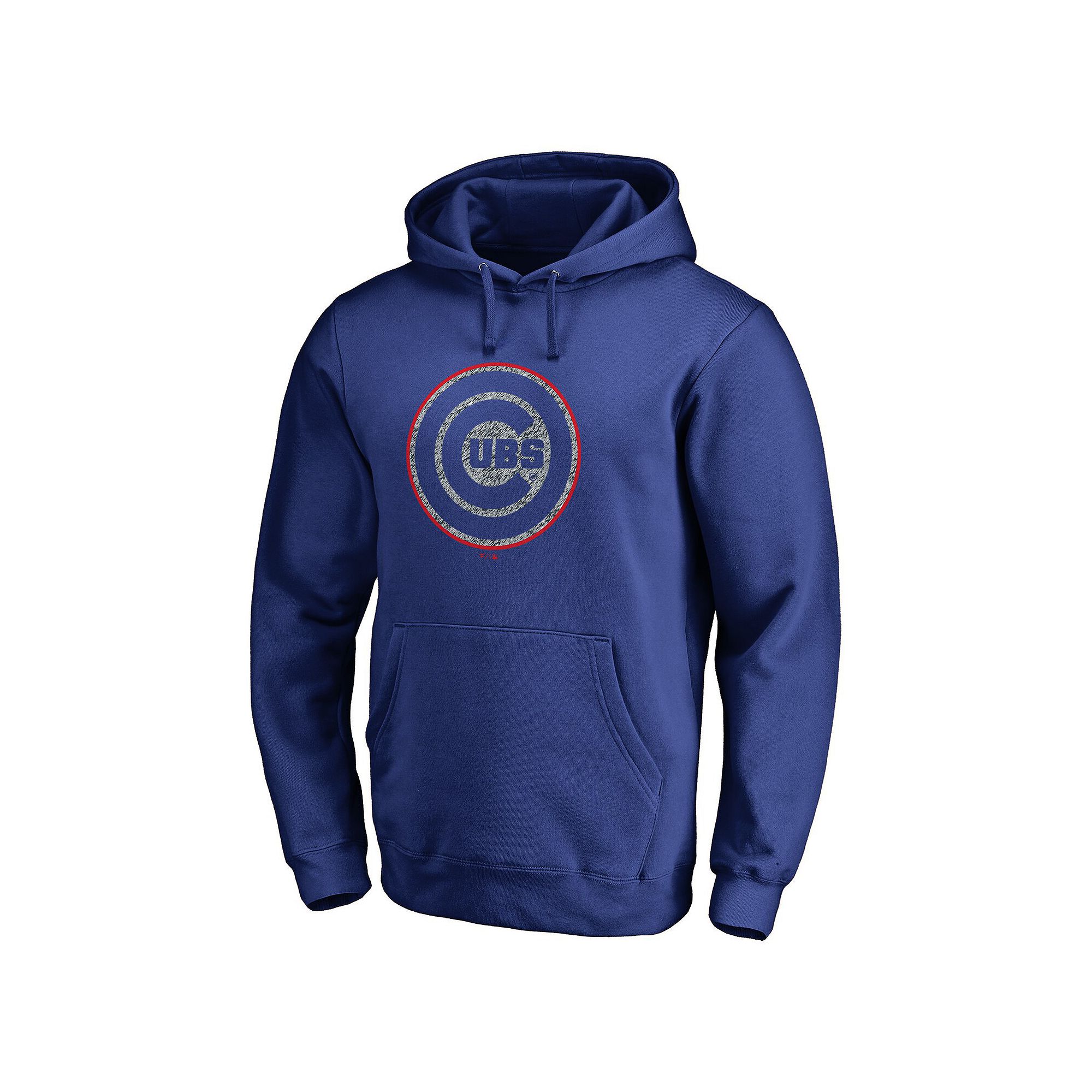 Mens Fanatics Branded Royal Chicago Cubs Static Logo Pullover Hoodie, Size