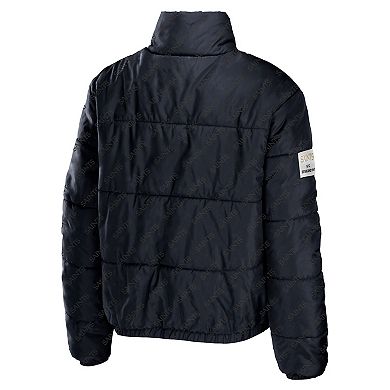 Women's WEAR by Erin Andrews Black New Orleans Saints Puffer Full-Zip Jacket