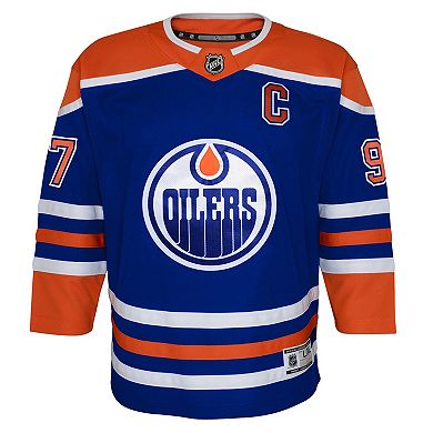 Youth Connor McDavid Royal Edmonton Oilers Home Premier Player Jersey