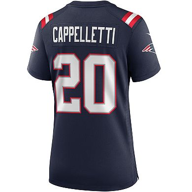 Women's Nike Gino Cappelletti Navy New England Patriots Game Retired Player Jersey