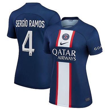 Women's Nike Sergio Ramos Blue Paris Saint-Germain 2022/23 Home Replica Player Jersey
