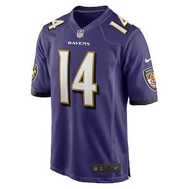 Men's Nike Kyle Hamilton Purple Baltimore Ravens Player Game Jersey