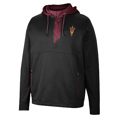 Ncaa Arizona State Sun Devils American Flag Custom Quarter Zip Hoodie