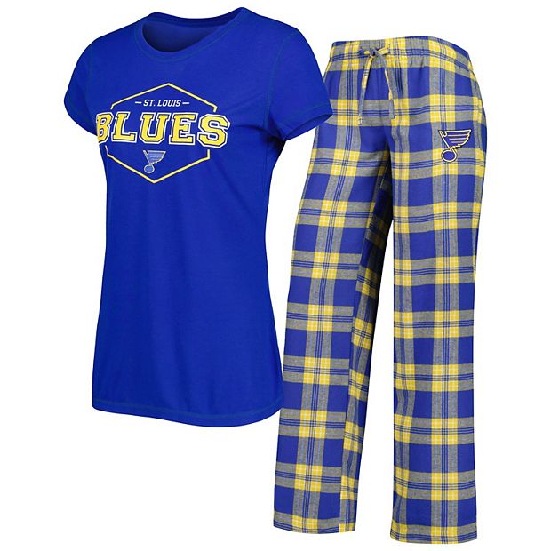 St. Louis Blues Concepts Sport Badge T-Shirt & Pants Sleep Set