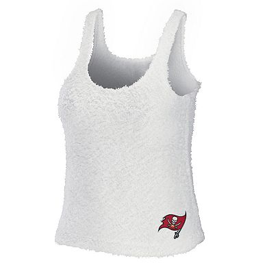 Women's WEAR by Erin Andrews Cream Tampa Bay Buccaneers Cozy Scoop Neck Tank Top & Pants Sleep Set
